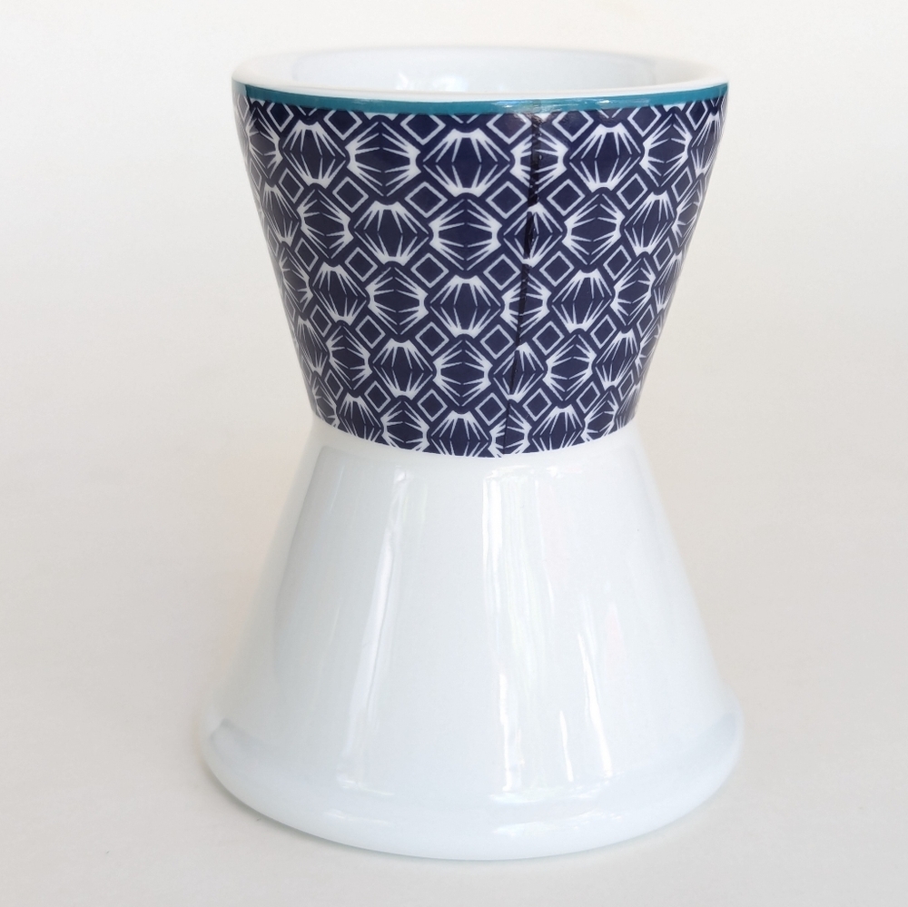 Ted Baker for PORTMEIRION Blue & White Geometric Design Egg Cup Kitchen Serving